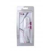 Прозрачная насадка с шишечками и шипами - 13,5 см. - Toyfa Basic - в Салавате купить с доставкой