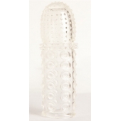 Прозрачная закрытая гелевая насадка - 13,5 см. - Toyfa Basic - в Салавате купить с доставкой Прозрачная закрытая гелевая насадка - 13,5 см. - Toyfa Basic - в Салавате купить с доставкой