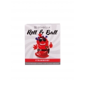 Стимулирующий презерватив-насадка Roll   Ball Strawberry - Sitabella - купить с доставкой в Салавате