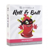 Стимулирующий презерватив-насадка Roll   Ball Raspberry - Sitabella - купить с доставкой в Салавате