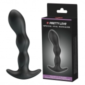 Черный анальный стимулятор простаты с вибрацией Special Anal Massager - 14,5 см. - Baile - в Салавате купить с доставкой