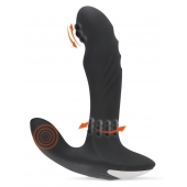 Черный вибромассажер простаты с функцией римминга Plug with Perineum Stimulator - 16,6 см. - Orion - в Салавате купить с доставкой