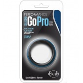Черно-синее эрекционное кольцо Silicone Go Pro Cock Ring - Blush Novelties - в Салавате купить с доставкой