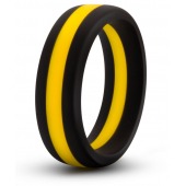 Черно-желтое силиконовое эрекционное кольцо Silicone Go Pro Cock Ring - Blush Novelties - в Салавате купить с доставкой