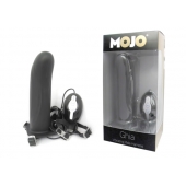 Черный страпон с вибратором Mojo Ghia - Seven Creations - купить с доставкой в Салавате