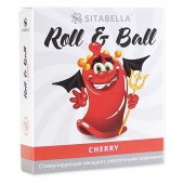 Стимулирующий презерватив-насадка Roll   Ball Cherry - Sitabella - купить с доставкой в Салавате