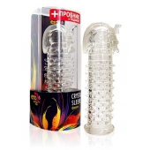 Закрытая прозрачная насадка на пенис Crystal Sleeve Faraon - 13,5 см. - Erowoman-Eroman - в Салавате купить с доставкой