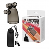 Дымчатая насадка-мастурбатор с вибрацией Vibrating Crystal Cap II - Baile - в Салавате купить с доставкой