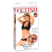 Черный податливый страпон Posable Partner Strap-On - 17,8 см. - Pipedream - купить с доставкой в Салавате