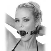 Черный кляп с дырочками Breathable Ball Gag - Pipedream - купить с доставкой в Салавате