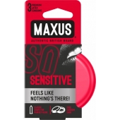 Ультратонкие презервативы в железном кейсе MAXUS Sensitive - 3 шт. - Maxus - купить с доставкой в Салавате