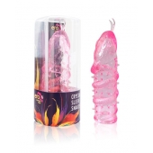 Закрытая рельефная насадка Crystal sleeve snakes в виде змеи с усиками - 14 см. - Erowoman-Eroman - в Салавате купить с доставкой