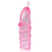 Закрытая рельефная насадка Crystal sleeve snakes в виде змеи с усиками - 14 см. - Erowoman-Eroman - в Салавате купить с доставкой