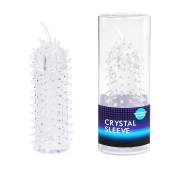 Закрытая рельефная насадка Crystal sleeve с усиками - 12 см. - Erowoman-Eroman - в Салавате купить с доставкой
