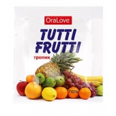 Пробник гель-смазки Tutti-frutti со вкусом тропических фруктов - 4 гр. - Биоритм - купить с доставкой в Салавате