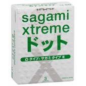 Презервативы Sagami Xtreme SUPER DOTS с точками - 3 шт. - Sagami - купить с доставкой в Салавате