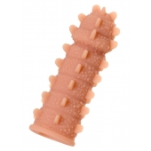 Телесная реалистичная насадка KOKOS Extreme Sleeve 04 с дополнительной стимуляцией - 12,7 см. - KOKOS - в Салавате купить с доставкой