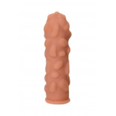 Телесная реалистичная насадка KOKOS Extreme Sleeve 11 с дополнительной стимуляцией - 12,7 см. - KOKOS - в Салавате купить с доставкой