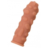 Телесная реалистичная насадка KOKOS Extreme Sleeve 11 с дополнительной стимуляцией - 12,7 см. - KOKOS - в Салавате купить с доставкой