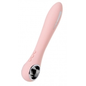 Розовый силиконовый вибратор с электростимуляцией GALVANI VIBE - 21 см. - ToyFa - купить с доставкой в Салавате