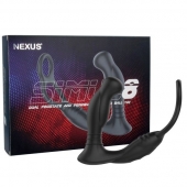 Черная анальная пробка NEXUS SIMUL8 с фиксацией на теле кольцами - Nexus Range - в Салавате купить с доставкой