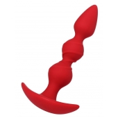 Красная силиконовая анальная втулка Trio - 16 см. - ToyFa в Салавате Красная силиконовая анальная втулка Trio - 16 см. - ToyFa