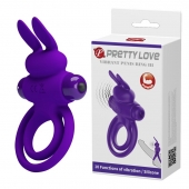 Фиолетовое эрекционное кольцо с вибростимуляцией клитора Vibrant Penis Ring III - Baile - в Салавате купить с доставкой