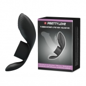 Черное кольцо на пенис с вибрацией Vibration Penis Sleeve - Baile - в Салавате купить с доставкой