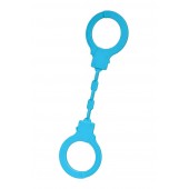 Голубые силиконовые наручники A-Toys без ключа - A-toys - купить с доставкой в Салавате