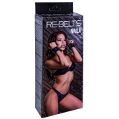 Черные кожаные наручники Naila - Rebelts - купить с доставкой в Салавате