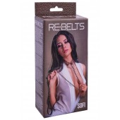 Коричневый поводок и чокер с кольцом Sofi - Rebelts - купить с доставкой в Салавате