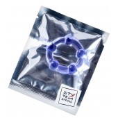 Фиолетовое эрекционное кольцо на пенис с бусинами - Штучки-дрючки - в Салавате купить с доставкой