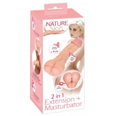 Телесная насадка-мастурбатор 2-in-1 Extension Masturbator - 21 см. - Orion - в Салавате купить с доставкой