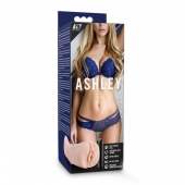 Телесный мастурбатор-вагина с вибропулей Ashley - Blush Novelties - в Салавате купить с доставкой