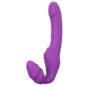 Фиолетовый безремневой вибрострапон DOUBLE DIPPER - Dream Toys - купить с доставкой в Салавате