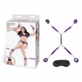 Фиолетовый набор фиксаций на кровати Classic Bedspreader - Lux Fetish - купить с доставкой в Салавате