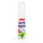 Гель-смазка Tutti-frutti со вкусом сладкой мяты - 30 гр. - Биоритм - купить с доставкой в Салавате