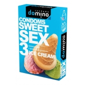 Презервативы для орального секса DOMINO Sweet Sex с ароматом мороженого - 3 шт. - Domino - купить с доставкой в Салавате