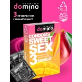 Презервативы для орального секса DOMINO Sweet Sex с ароматом манго - 3 шт. - Domino - купить с доставкой в Салавате