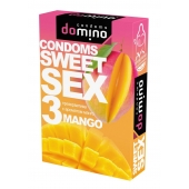 Презервативы для орального секса DOMINO Sweet Sex с ароматом манго - 3 шт. - Domino - купить с доставкой в Салавате