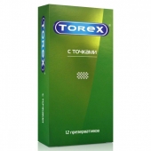 Текстурированные презервативы Torex  С точками  - 12 шт. - Torex - купить с доставкой в Салавате