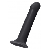 Черный фаллос на присоске Silicone Bendable Dildo XL - 20 см. - Strap-on-me - купить с доставкой в Салавате
