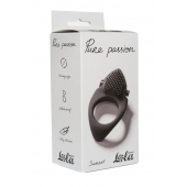 Черное эрекционное виброкольцо Pure Passion Sunset - Lola Games - в Салавате купить с доставкой