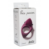 Бордовое эрекционное виброкольцо Pure Passion Sunset - Lola Games - в Салавате купить с доставкой