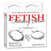 Металлические наручники Beginner s Metal Cuffs - Pipedream - купить с доставкой в Салавате