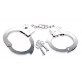 Металлические наручники Beginner s Metal Cuffs - Pipedream - купить с доставкой в Салавате