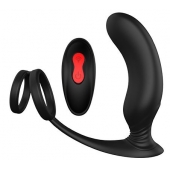 Черный массажер простаты REMOTE P-PLEASER - Dream Toys - в Салавате купить с доставкой