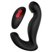 Черный вибромассажер простаты SWIRLING P-PLEASER - Dream Toys - в Салавате купить с доставкой