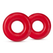 Набор из 2 красных эрекционных колец DONUT RINGS OVERSIZED - Blush Novelties - в Салавате купить с доставкой