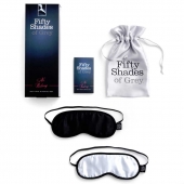 Набор из двух масок на глаза Soft Blindfold Twin Pack - Fifty Shades of Grey - купить с доставкой в Салавате